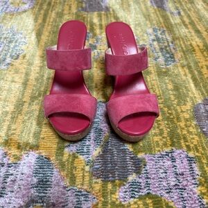 Jimmy Choo Pink Suede Women's Sandals